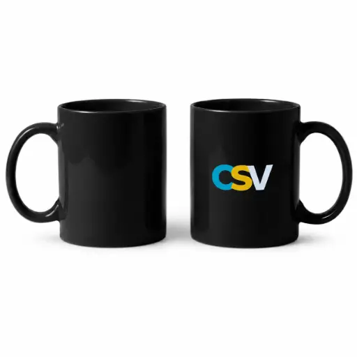 [10037800] CSV Mug 330ml - Black